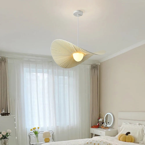 Minimalist modern fabric chandelier for an elegant interior - vue 6 sur 10