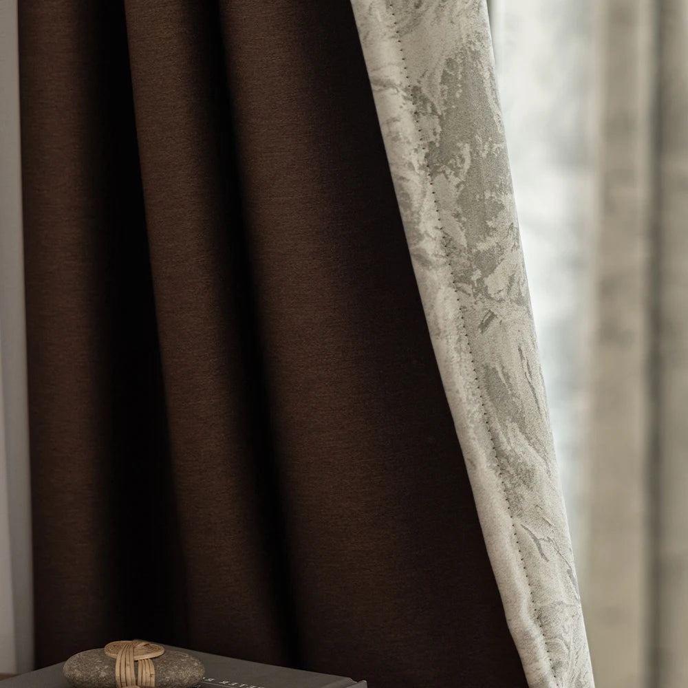 Rideau occultant motifs modernes pour chambre salon - vue 6 sur 11