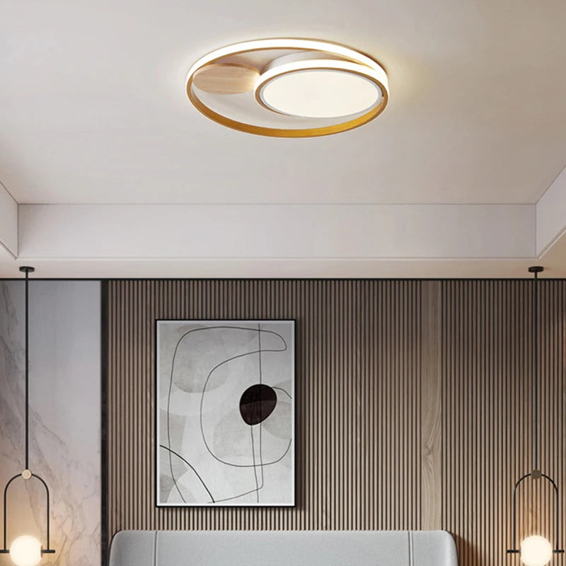 plafonnier led nordique simple créatif 2 styles atmosphère chaude - vue 5 sur 8
