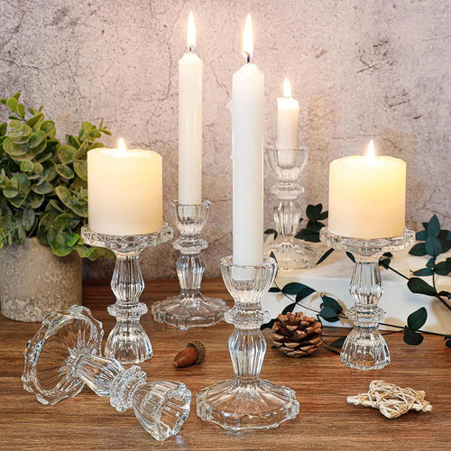 bougeoir en verre décoratif pour mariage et bureau - vue 7 sur 6