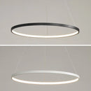 Modern LED ring for minimalist suspended decor