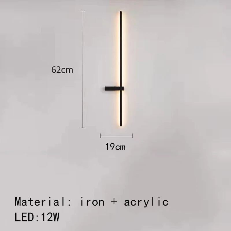 minimalist led wall light artistic design - vue 10 sur 15