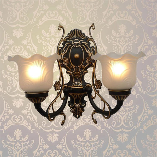 applique murale rétro classique en verre pour décoration intérieure - vue 3 sur 7