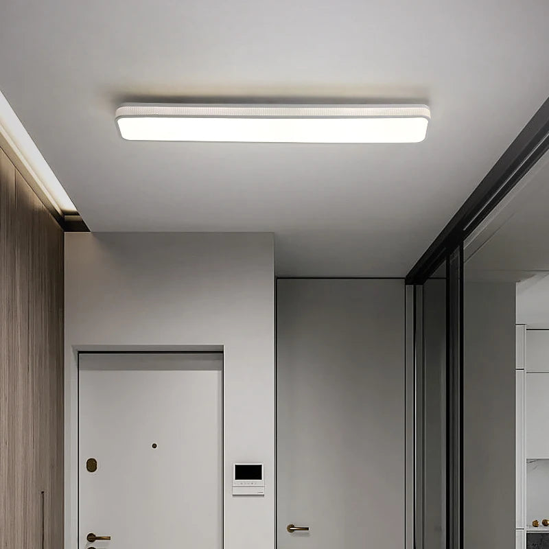lustre led moderne éclairage intérieur longue bande décor maison - vue 6 sur 21