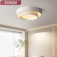 Minimalist circular LED ceiling light for indoor decor