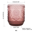 Verre vintage sans pied strié résistant chaleur cuisine