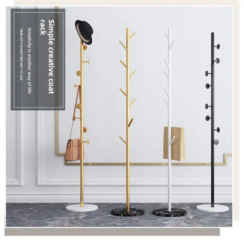 Clothes Rack, Simple Clothes Drying Rack, Floor To Ceiling Bedroom, Internet Famous, Simple and Modern Hanging Bag Clothes Rack - vue 2 sur 7