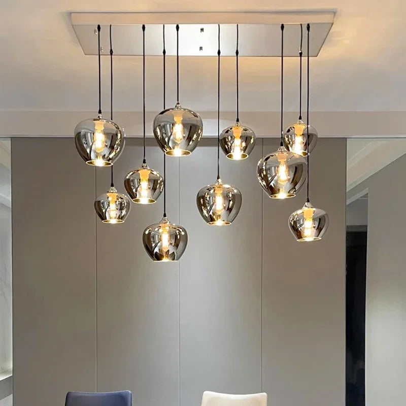 lustre en verre pour un éclairage intérieur élégant - vue 2 sur 7