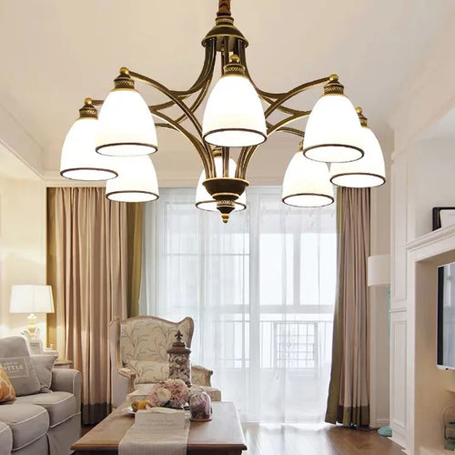 lustre rétro pour une ambiance campagnarde chaleureuse - vue 4 sur 19