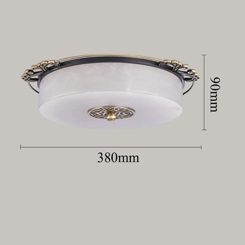 plafonnier Luxe Europe circulaire marbre Led Grand ménage chambre salon balcon couloir allée Illuminaire