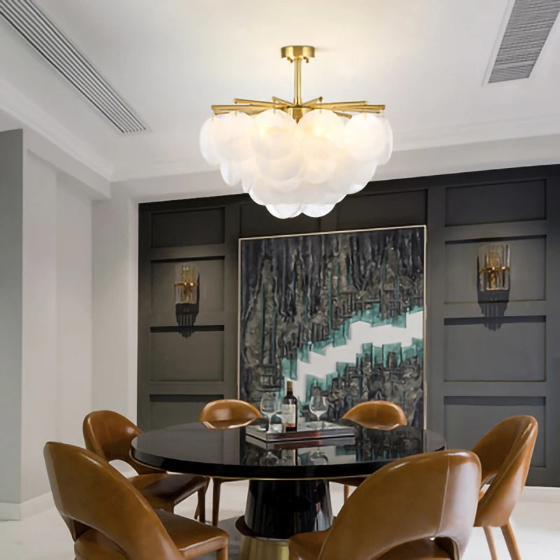lustre en verre de luxe pour décoration intérieure élégante - vue 5 sur 8