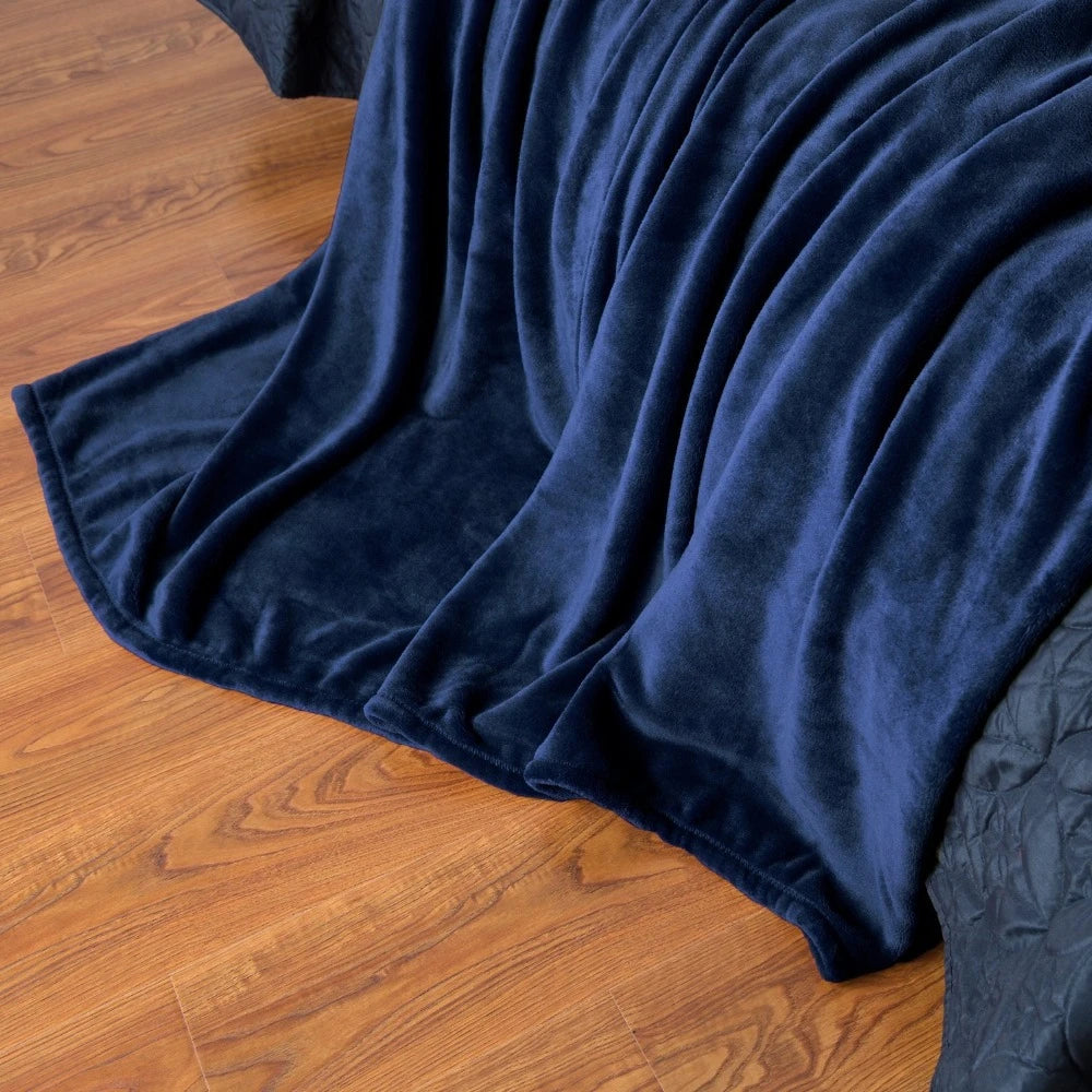 plaid polaire flanelle douce chaude pour chambre salon - vue 5 sur 7