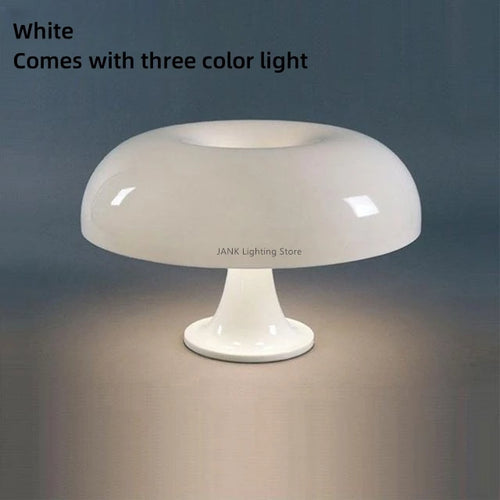 Minimalist mushroom LED table lamp for decoration - vue 10 sur 14