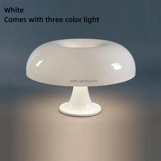 Minimalist mushroom LED table lamp for decoration - vue 9 sur 14