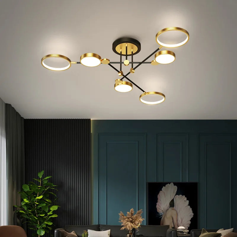 Minimalist LED ceiling light with 3 colour temperatures decorative indoor fixture - vue 6 sur 30