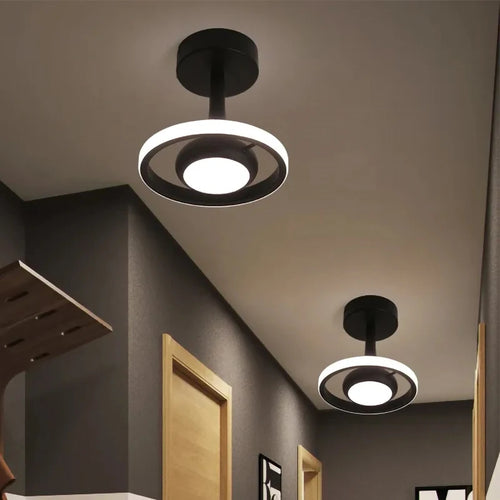 Couloir LED plafonnier nordique moderne plafonnier RC Dimmable éclairage intérieur décor à la maison chambre salon luminaire