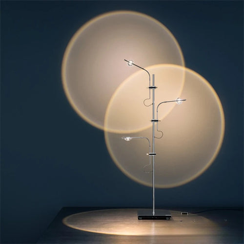 lampe de sol décorative luxe à projection dombres crépuscule et aube - vue 6 sur 9