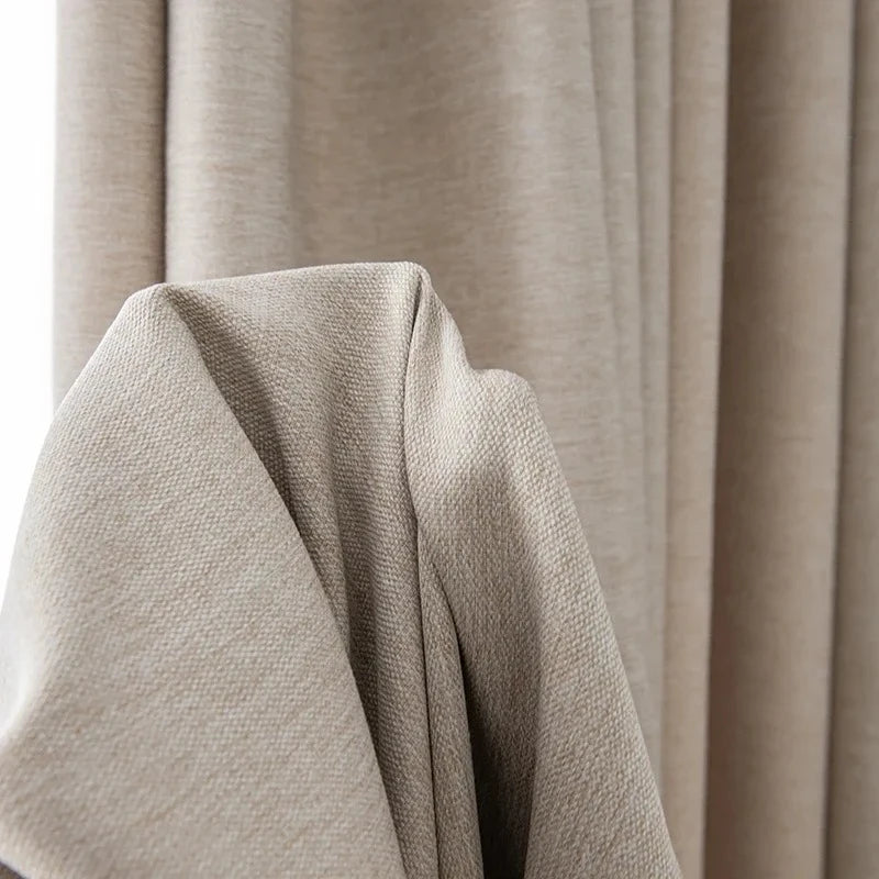 Rideau nordique occultation partielle salon chambre sur mesure