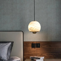 High end Nordic postmodern design bedside lamp, Spanish marble entrance balcony small pendant lamp, industrial style restaurant