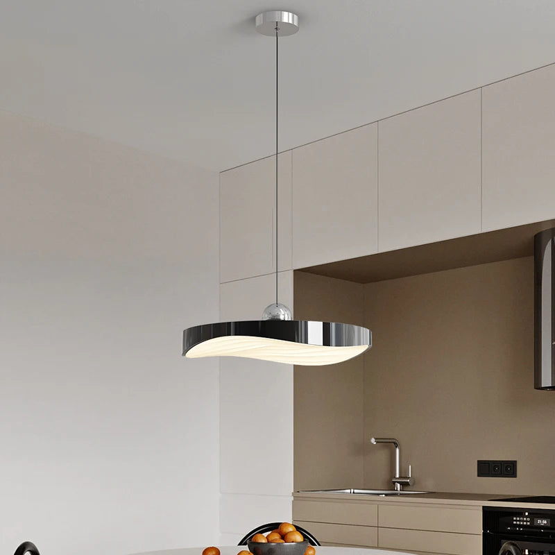 Modern minimalist LED pendant light for decorative interiors - vue 5 sur 21