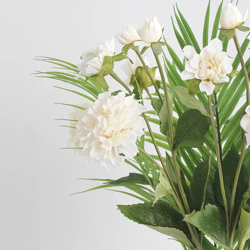 Artificial Sweet Three-Headed Peony Flower, Wedding Decoration, Simulation Peony Flower, Living Room and Office Decoration - vue 4 sur 9