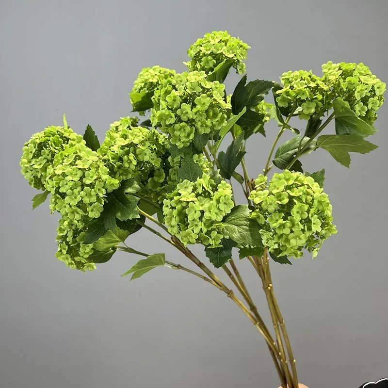 boule de neige florale en soie décoration mariage fausses fleurs hortensia - vue 5 sur 13