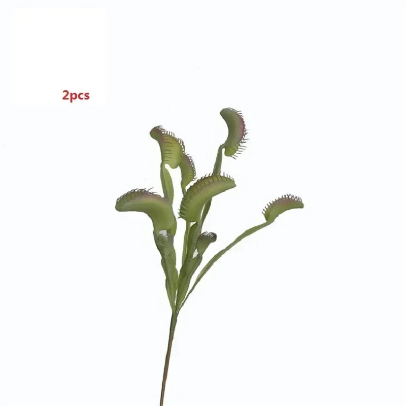 plante artificielle attrape-mouches décoration tropicale pour bureau - vue 12 sur 11