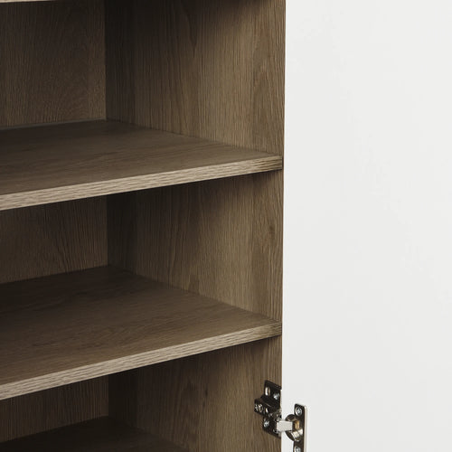 Shoe storage bench &amp; shoe cabinet, multi-functional shoe rack with padded seat, versatile shoe storage - vue 5 sur 5