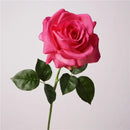 Realistic decorative white artificial roses for weddings