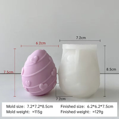 moule à bougie en silicone pour œufs de pâques à créer soi-même - vue 15 sur 21