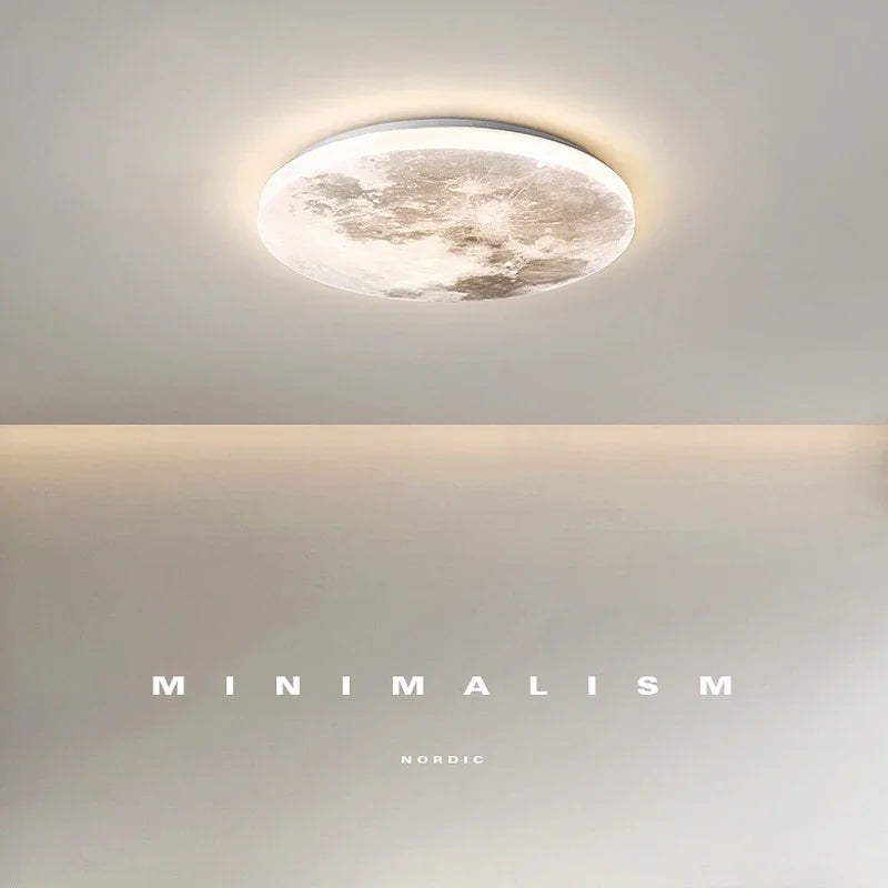 plafonnier design moderne en forme de lune pour intérieur créatif - vue 5 sur 10