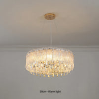 lustre moderne en cristal pour décoration haut de gamme