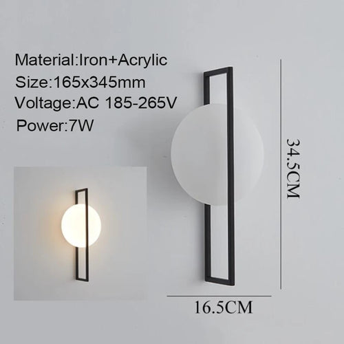 Nordic luxury LED wall lamp - vue 14 sur 14