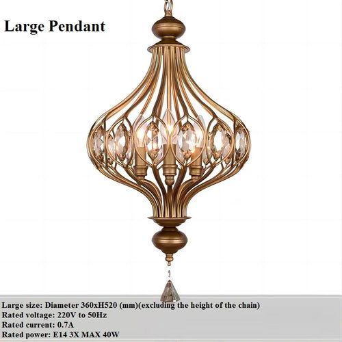 lustre rétro français en cristal style vintage suspension - vue 10 sur 9