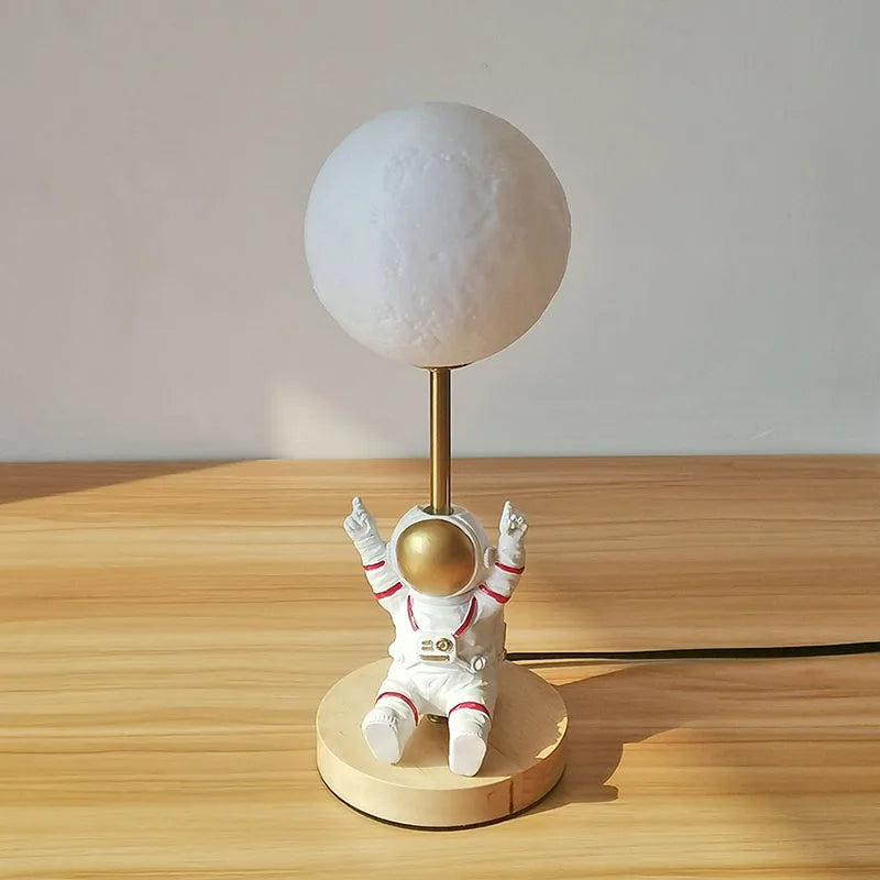 Creative 3D lune lampe de Table technologie mode atmosphère lampe chambre d'enfants étudiant lampe chambre étude lampe décorative - vue 6 sur 12