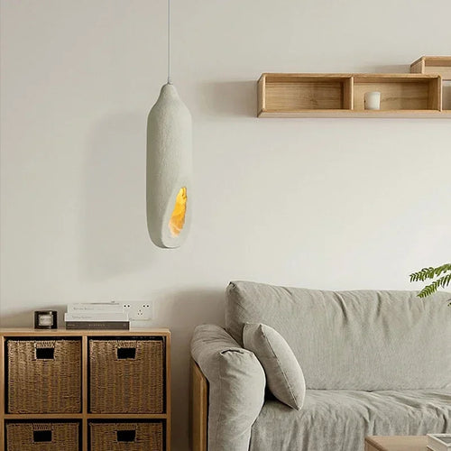 Nordic retro minimalist wabi sabi LED decorative pendant light - vue 5 sur 8