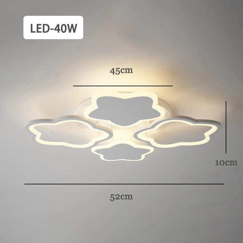 pentagonal star led ceiling light creative decoration for children