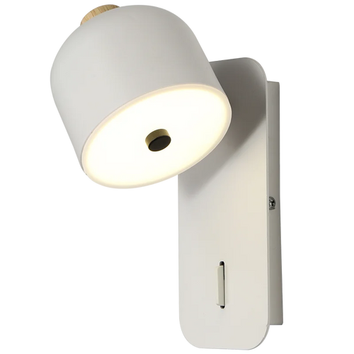 applique murale nordique rotative avec interrupteur led pivotante
