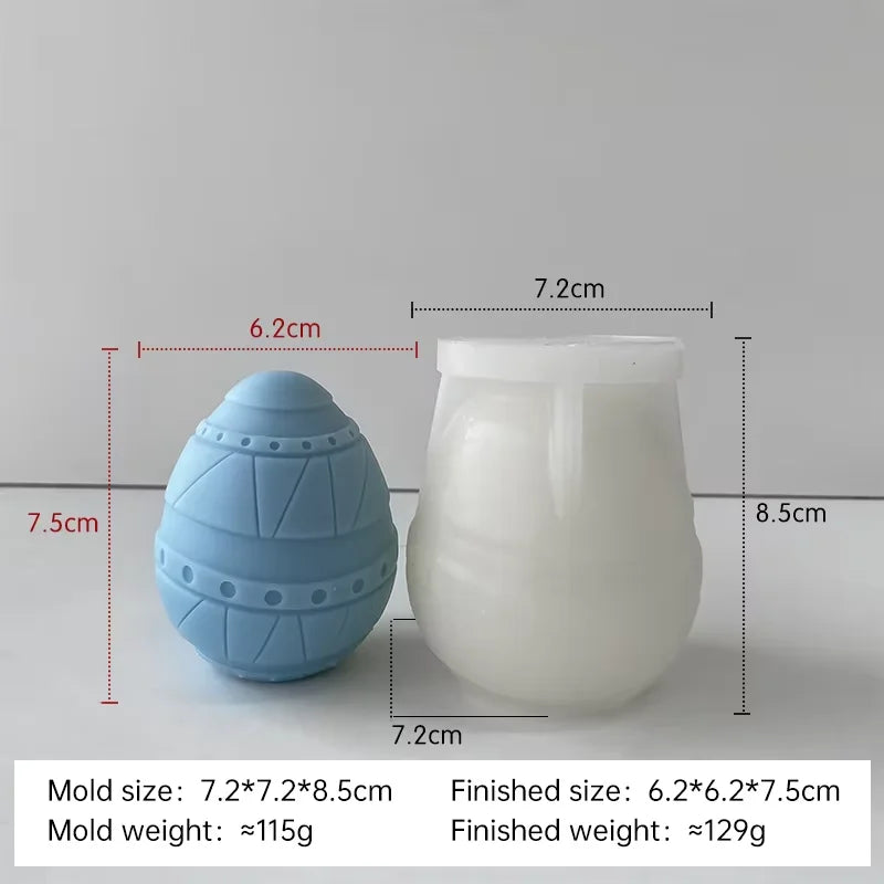 moule à bougie en silicone pour œufs de pâques à créer soi-même - vue 17 sur 21