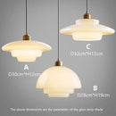 lampe suspendue moderne en verre led décorative nordique