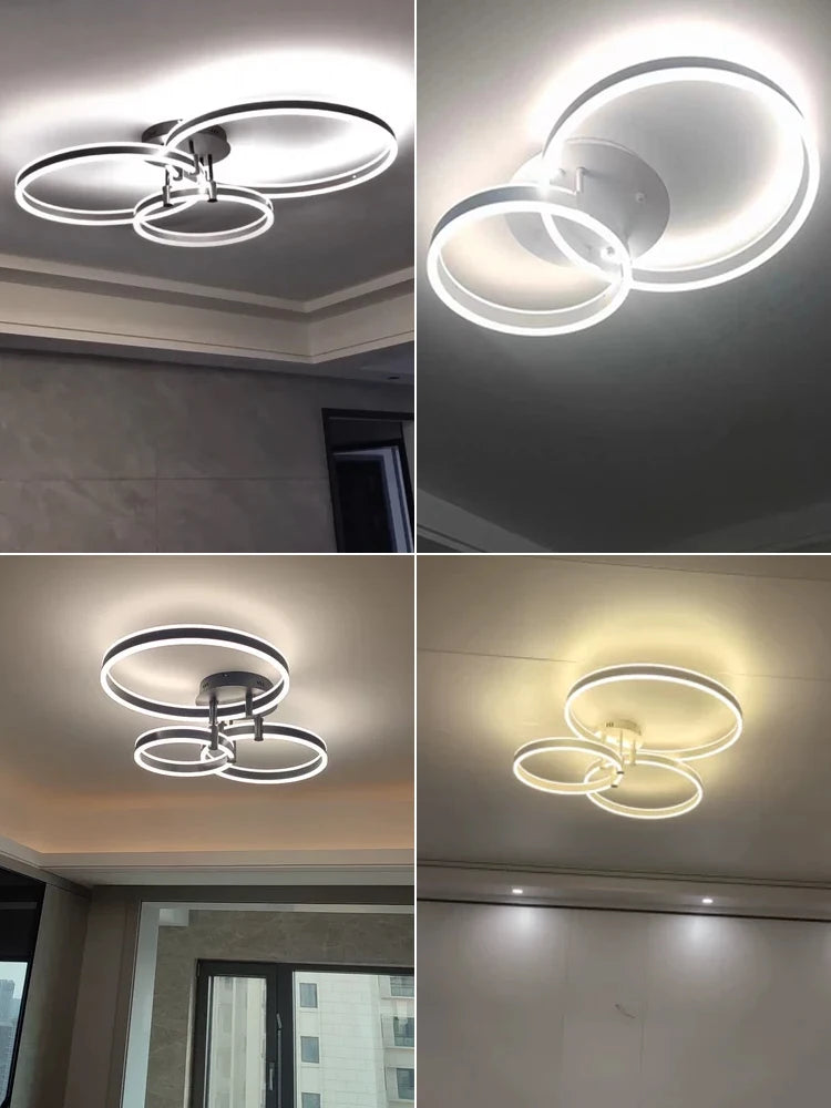 lustre led en acrylique avec lumières haut et bas - vue 7 sur 14