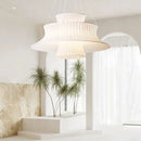 Modern minimalist fabric pendant light, living room dining room interior decoration, home decor, LED lighting fixtures