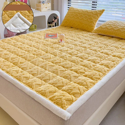 surmatelas doux en velours agneau pour étudiants et dortoirs - vue 11 sur 12