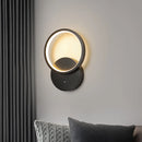 Modern minimalist decorative moon shadow wall light