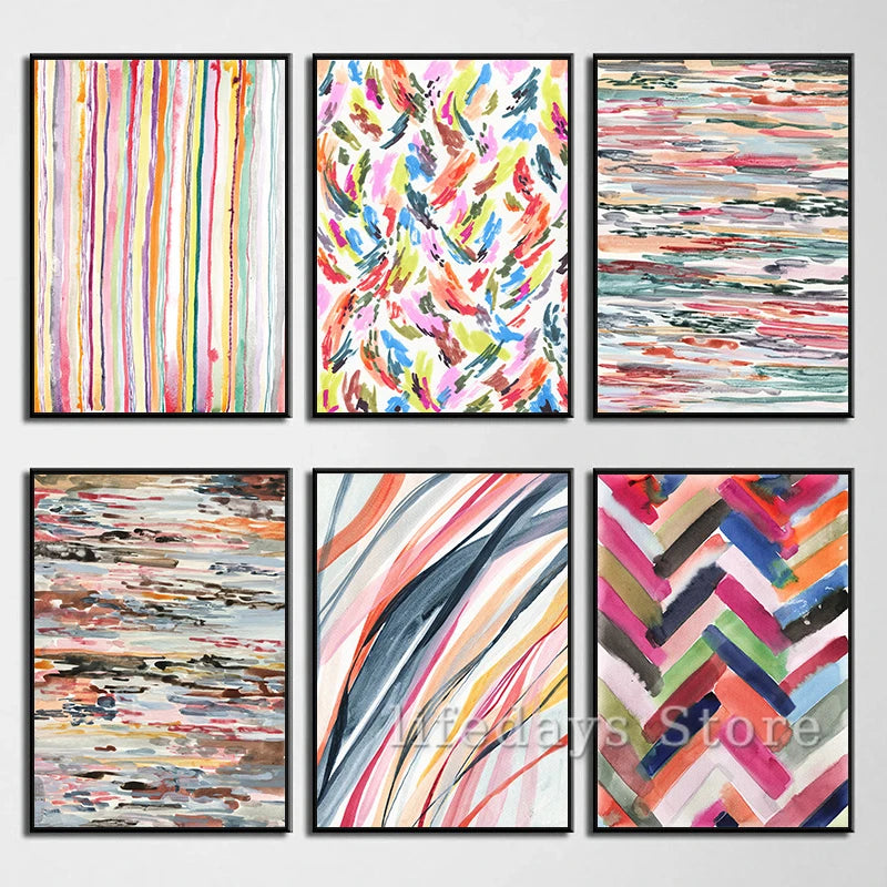 affiches géométriques abstraites pour décoration murale moderne