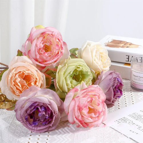 fleurs en tissu de soie pour décorations florales et bouquets - vue 3 sur 19