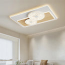 Luxurious minimalist Nordic modern wooden square ceiling light