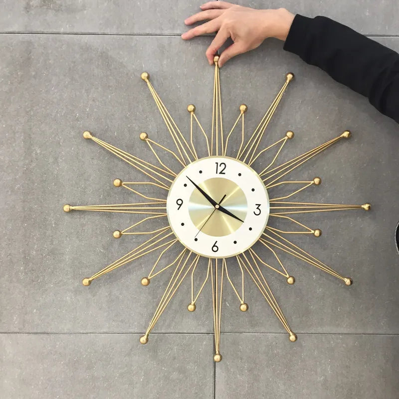 Nordic Wall Clock for Living Room, Modern Minimalist Home Clock, Atmosphere Fashion, Decorative Wall Watch, 50 cm, 60 cm, 80 cm - vue 5 sur 6