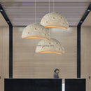 Minimalist wabi-sabi LED chandelier for loft and cafe decor