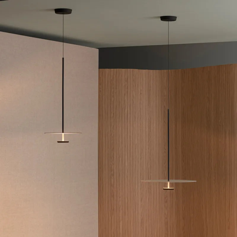 lustre led annulaire minimaliste suspendu - vue 5 sur 8